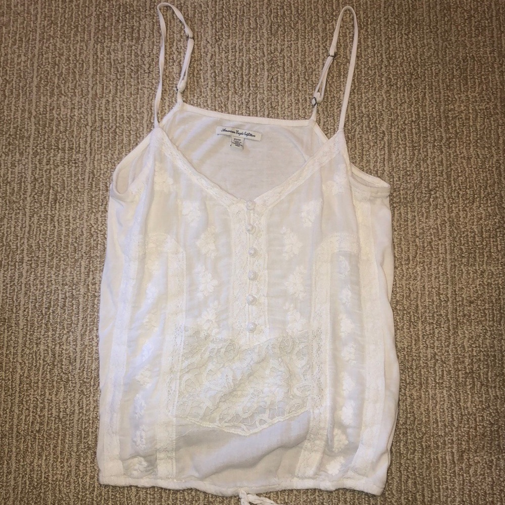 American Eagle white tank top
